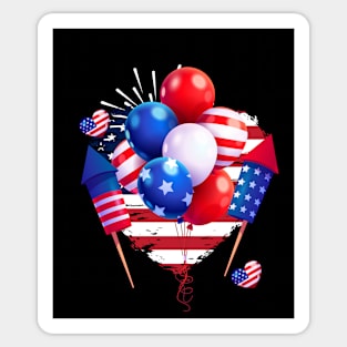 Funny 4th Of July 2021 Fourth Of July For Men's And Women's For 4th Of July Celebration Birthday Sticker